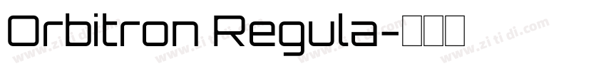 Orbitron Regula字体转换